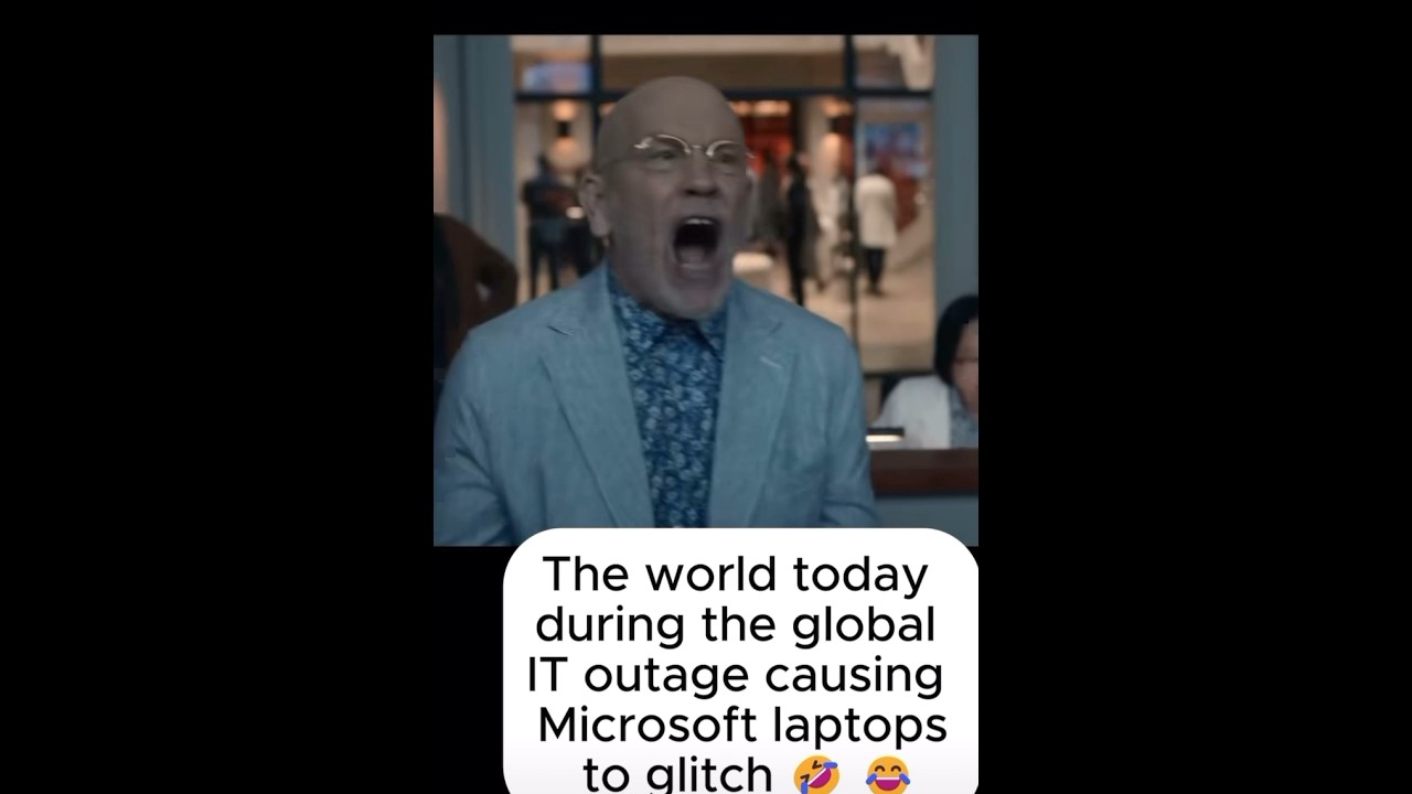 Microsoft global outage | This is how everyone reacted #microsoft #outage #corporate