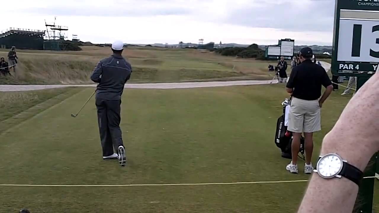 Tiger Woods hit iron miles with famous stinger shot at 2010 British Open