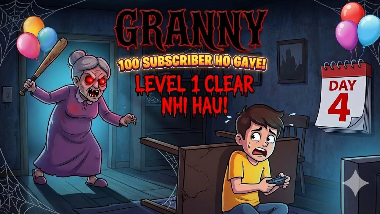 🔴​Granny is IMPOSSIBLE! 😡 Day 4 and STILL on Level 1?! | 100 Subs Special!