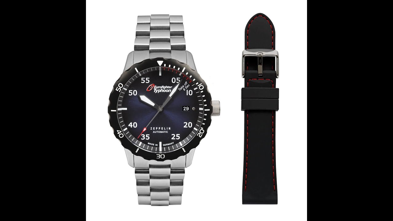 Zeppelin Automatik Eurofighter 7268M-3 / Schöne Flieger-Diver /