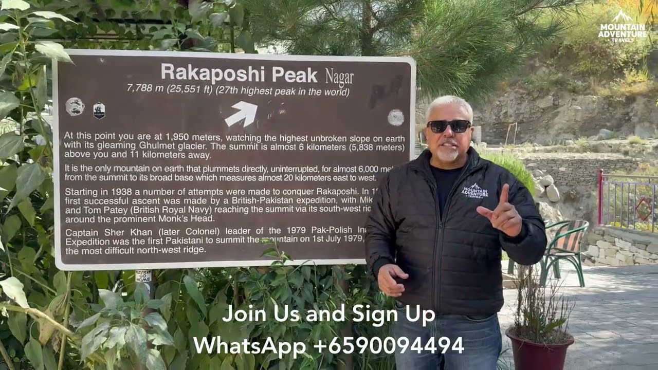 Rakaposhi View Point  Pakistan’s Majestic Peak (7,788m)  Mountain Adventure Travels | Sign Up Now