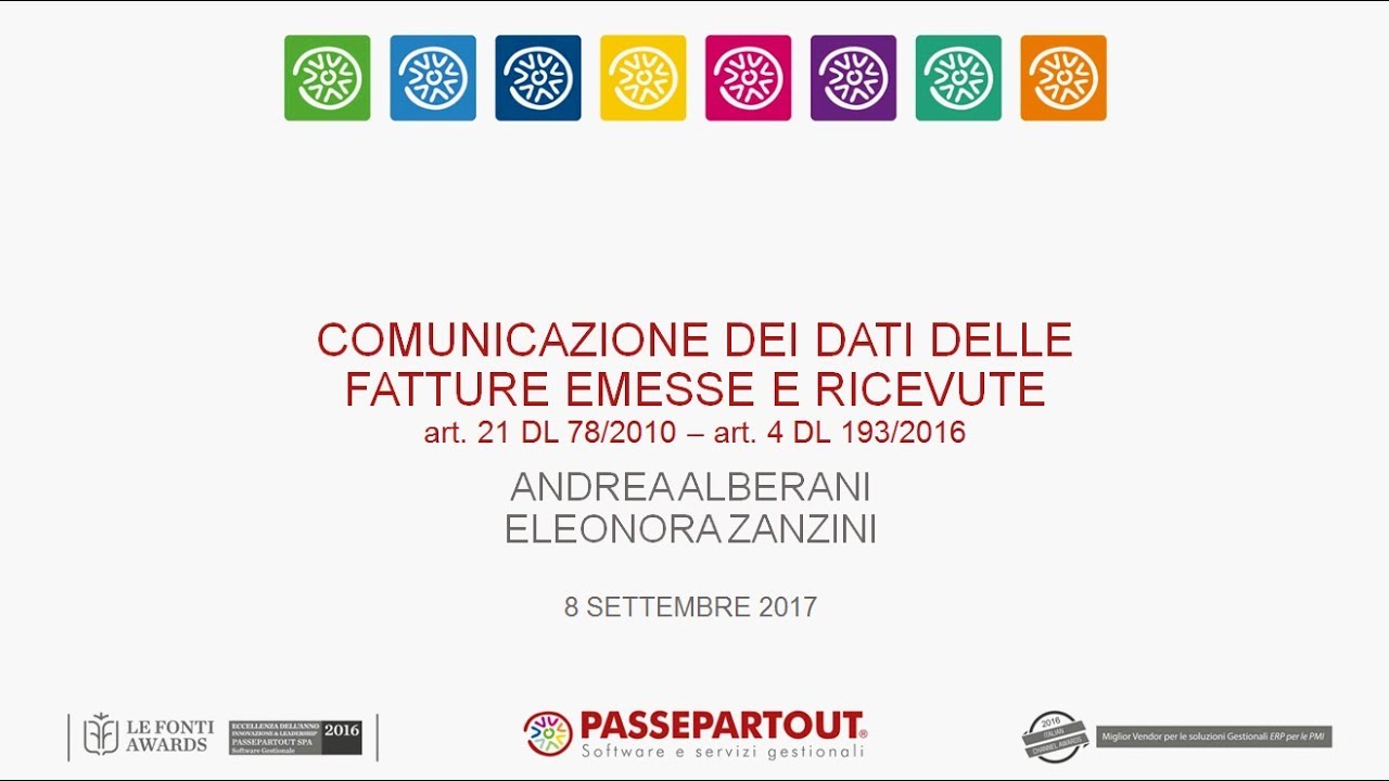 Comunicazione Dati Fatture-Operativit&agrave; con il programma