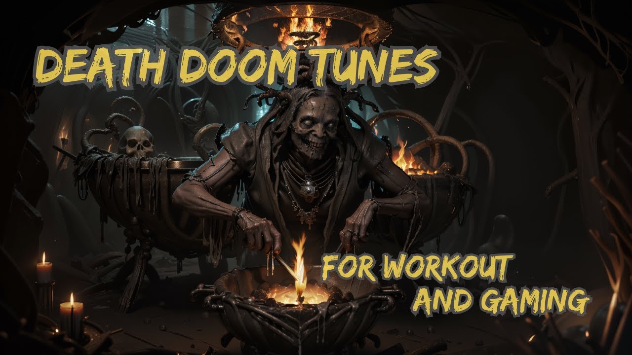💀DeathMetal🎸DeathDoom🥁Distortion Resounds From the Stagnant Darkness / For WorkOut & Gaming