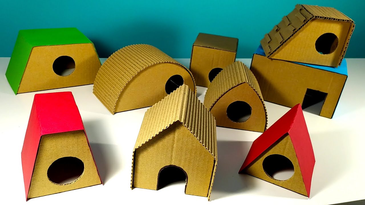 Las CASAS PARA HAMSTER CASERAS más fáciles de hacer - 