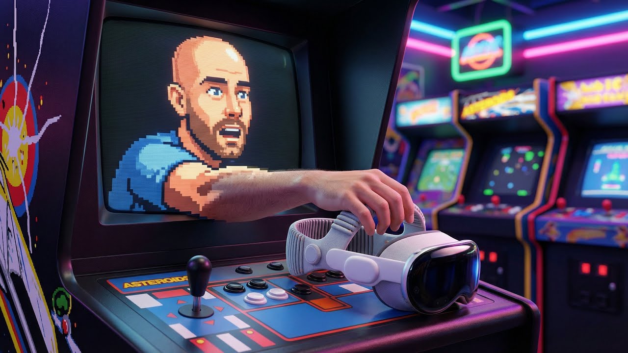 Retrocade on Apple Vision Pro (Turn Your Room Into an Arcade!)