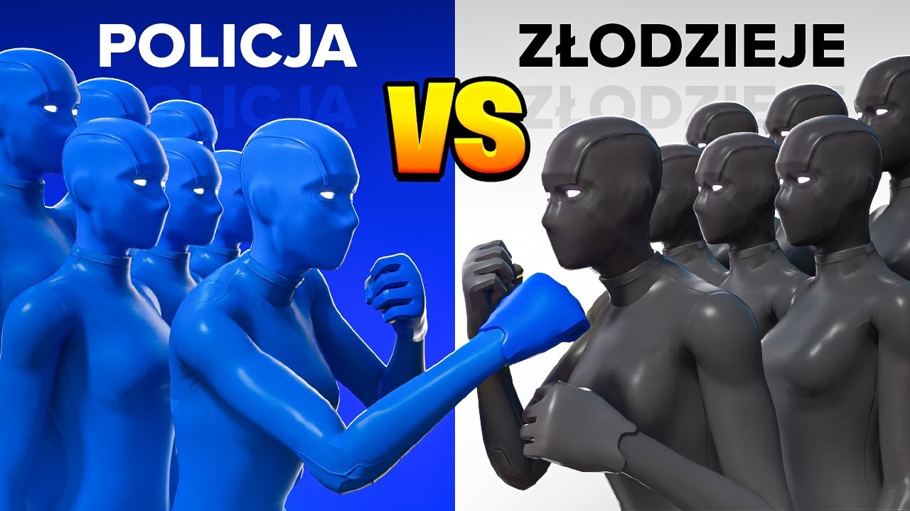 10 TWÓRCÓW  vs 20 POLICJANTÓW w Fortnite o $$$!