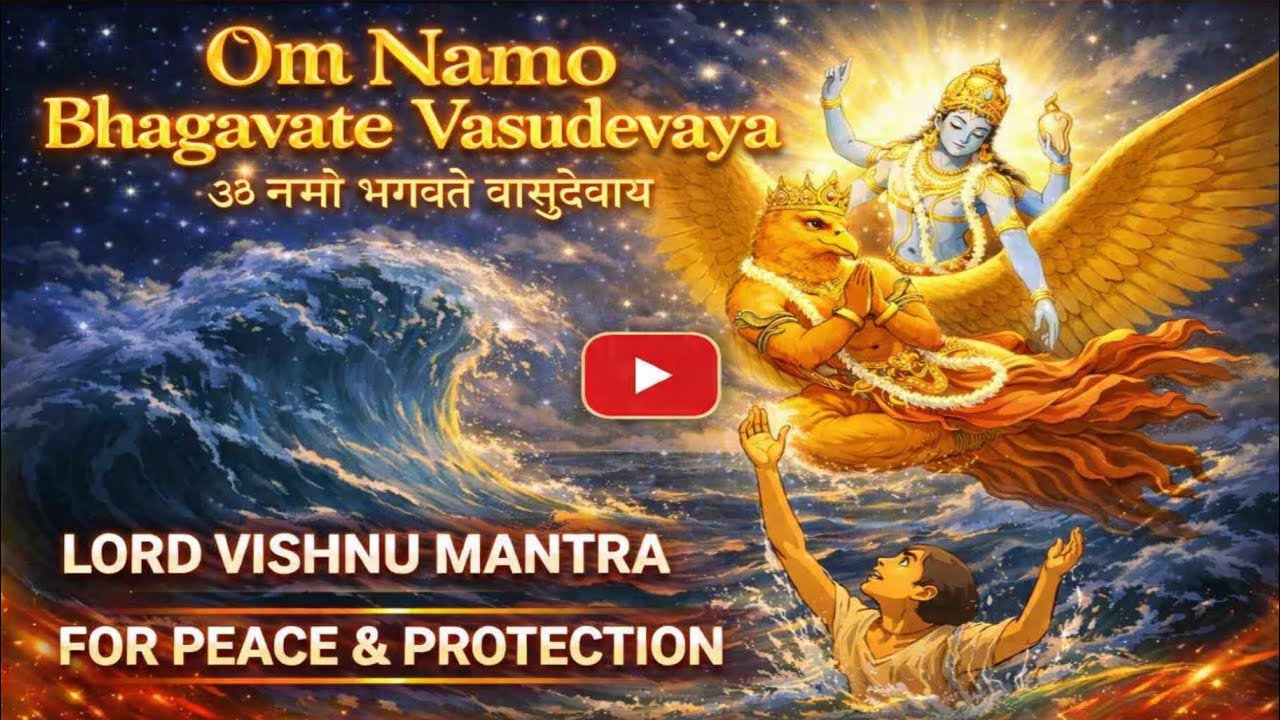 Om Namo Bhagavate Vasudevaya (ॐ नमो भगवते वासुदेवाय) | Lord Vishnu Mantra for Peace & Protection 🕉️