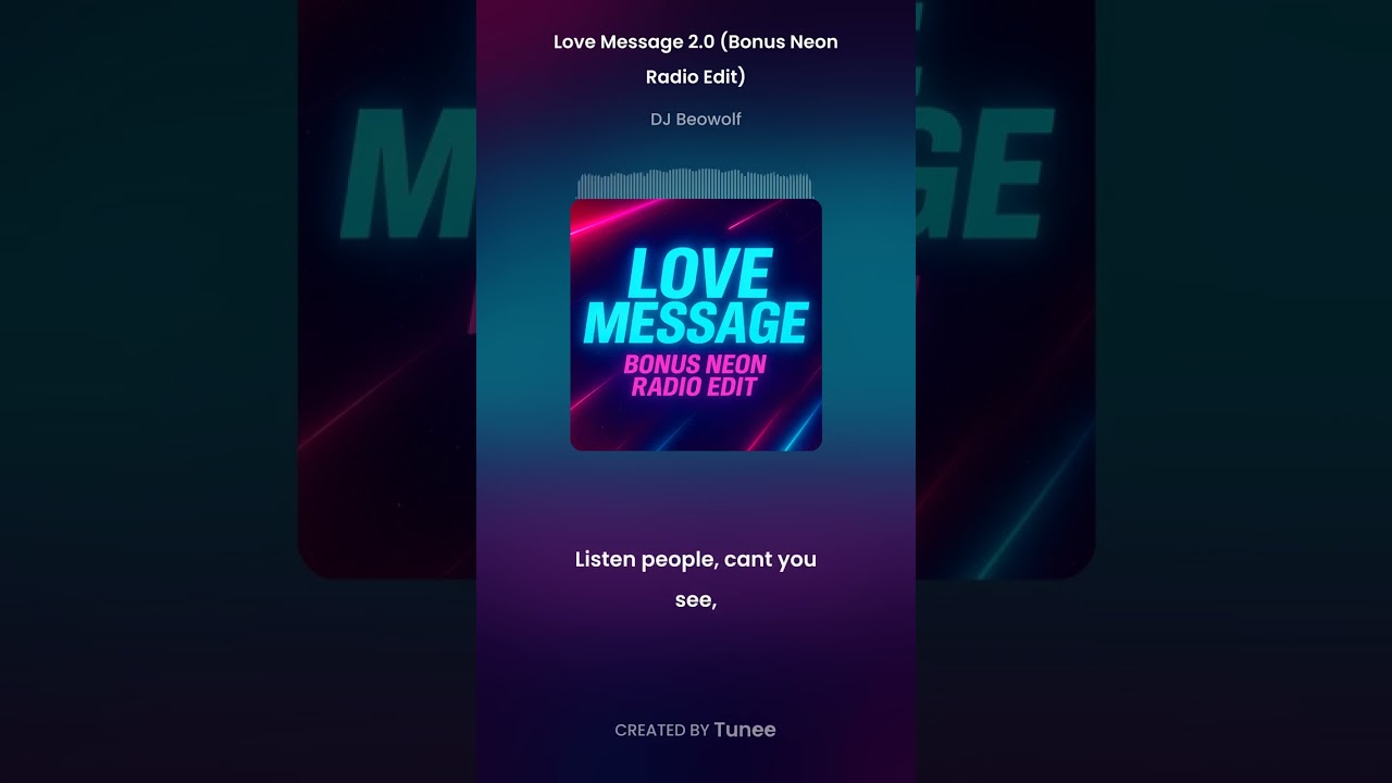 .💭 Love Message 2.0 Bonus (Neon Radio Edit) ✨ | Träumen & Nachdenken / Dream & Reflect