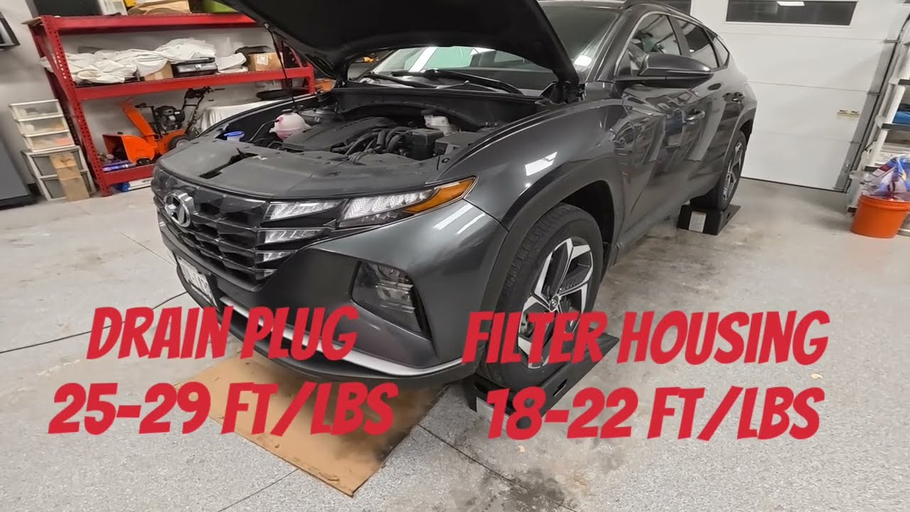 2023 Hyundai Tucson 2.5l oil change