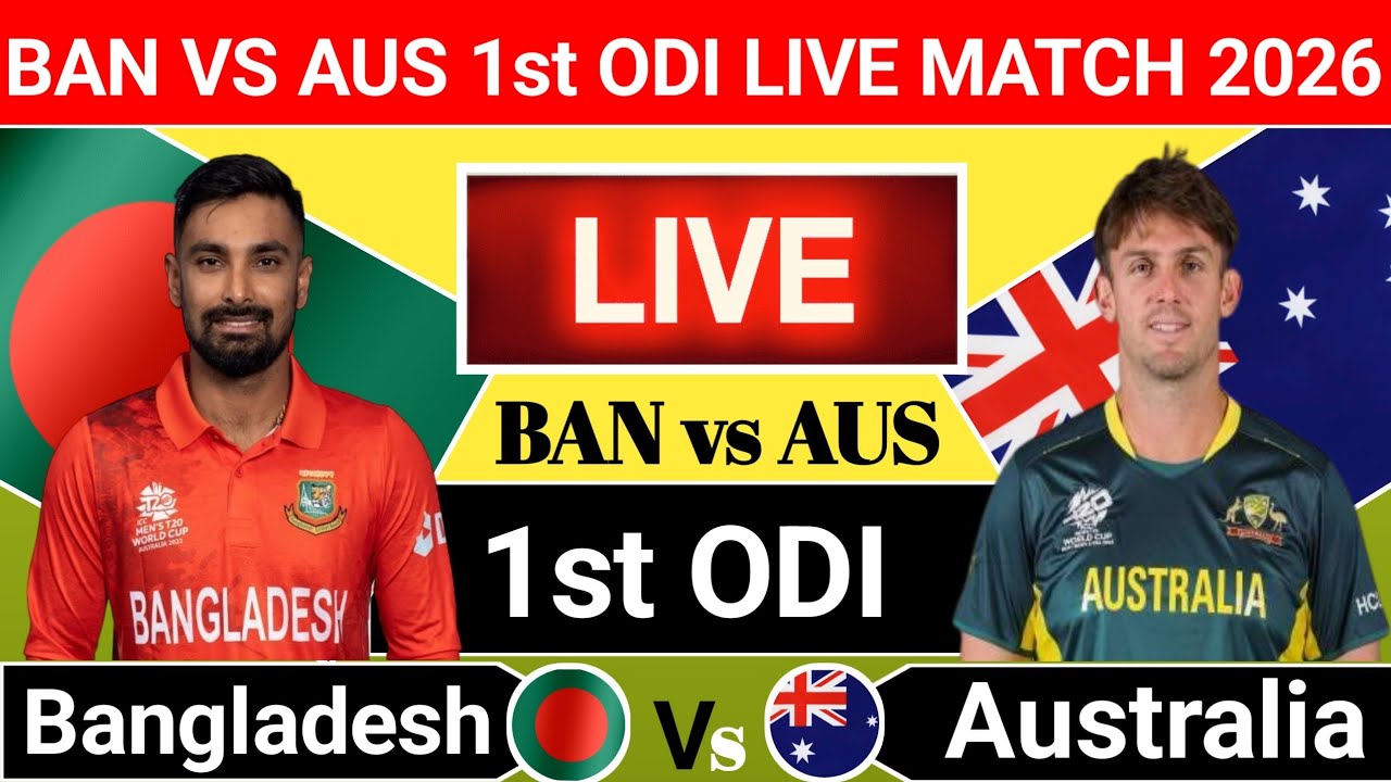 Super Over | Bangladesh vs Australia live match today | BAN VS AUS 1st ODI Match Score Commentary 