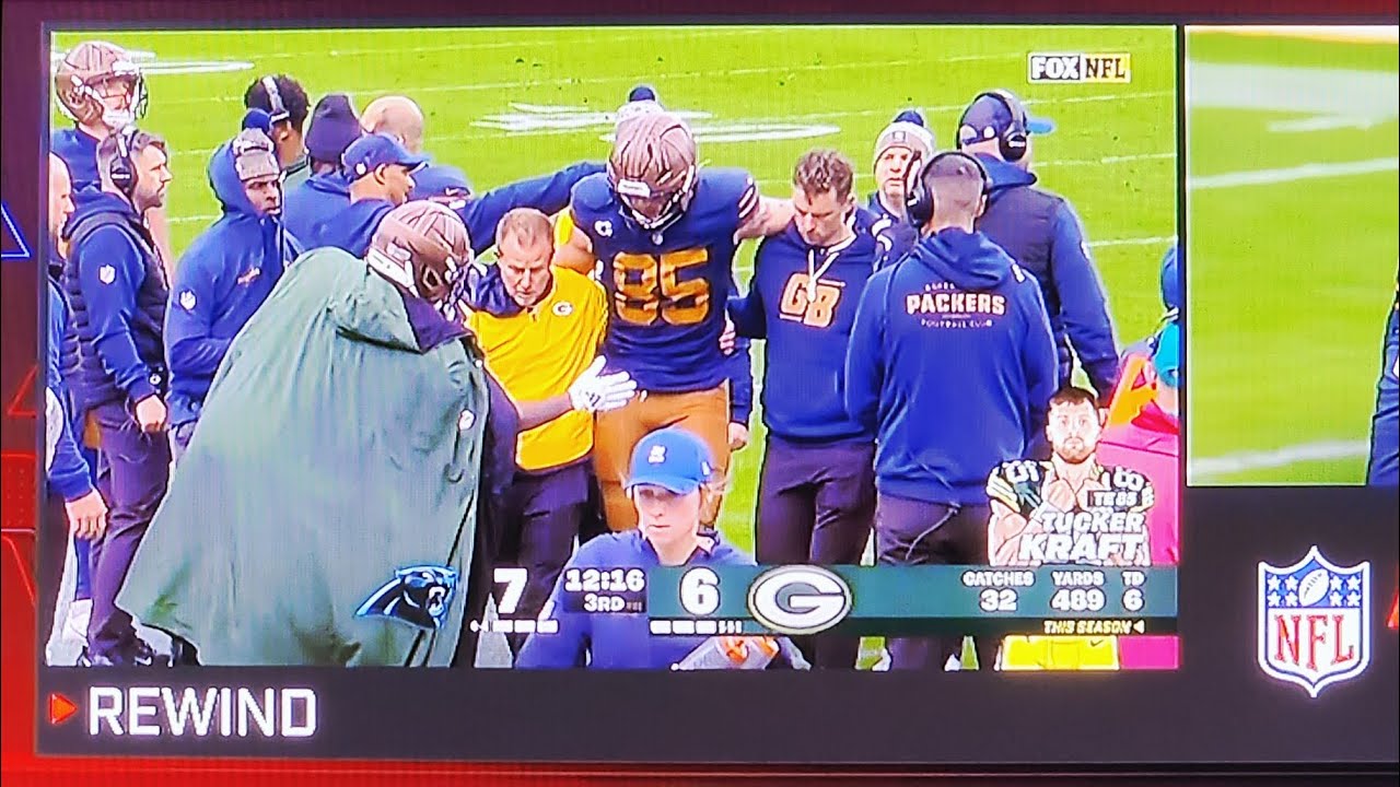 TUCKER KRAFT INJURY (KNEE INJURY) CAROLINA VS VS. GREEN BAY PACKERS: NFL WEEK 9: NOVEMBER 2, 2025