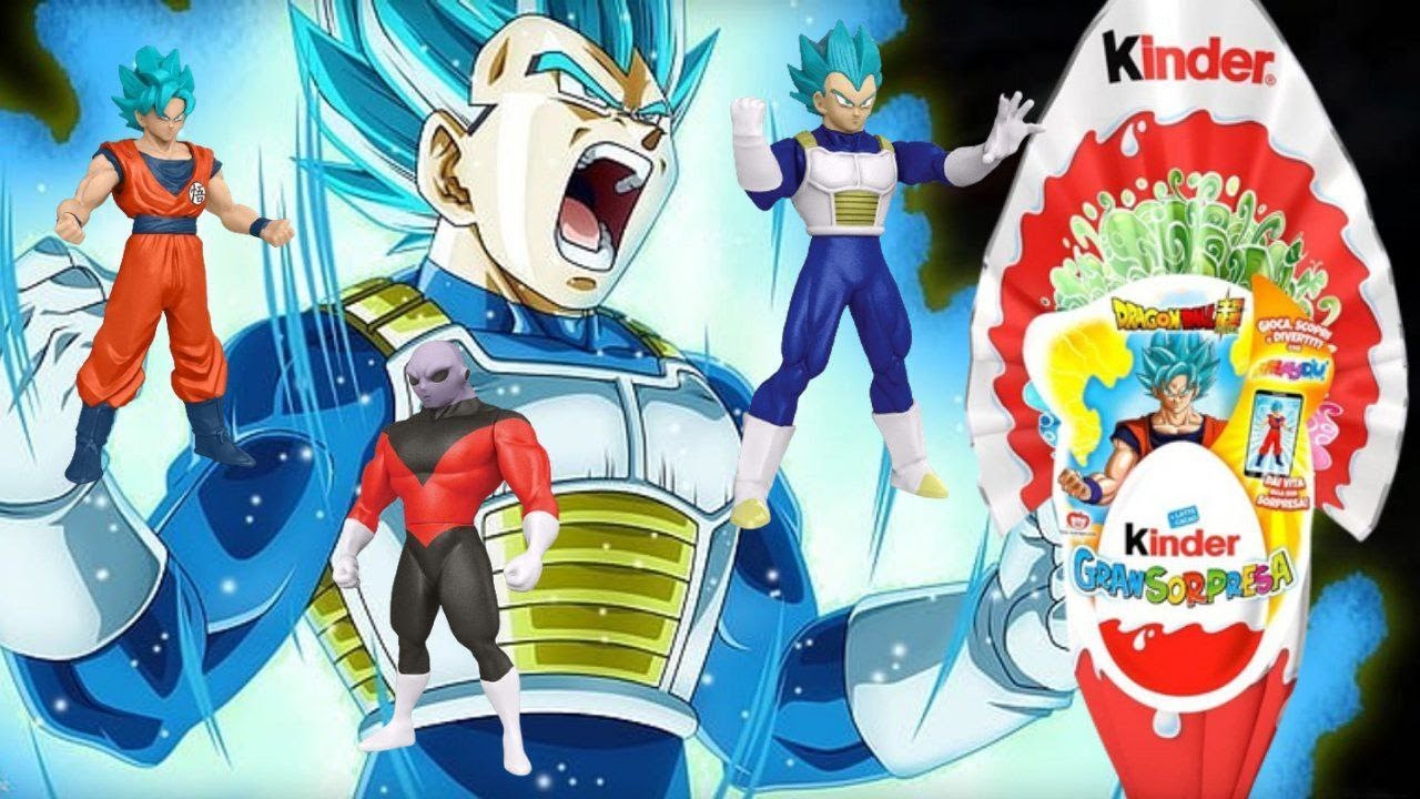 Apro l'uovo di pasqua KINDER DI DRAGONBALL tutti cercano GOKU ma io voglio il principe sayan VEGETA