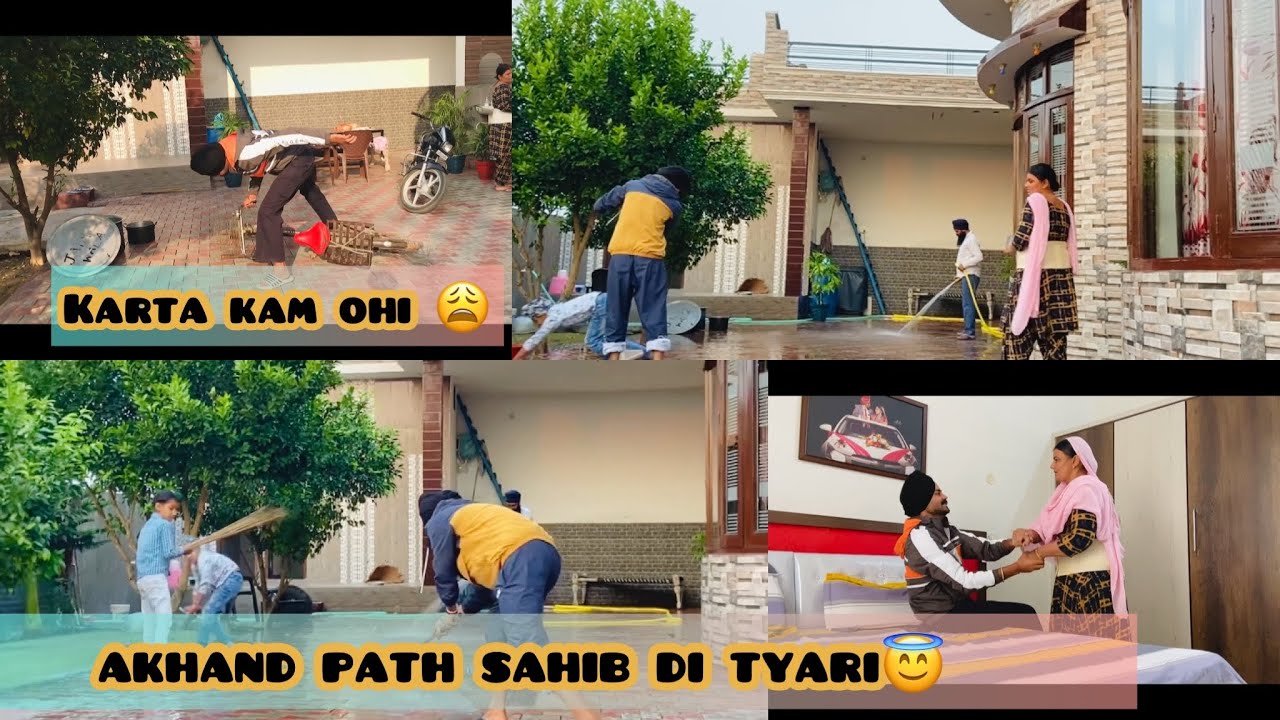 Akhand Path Sahib Di Tyari😇 | Anmol Bhullar | Vlog