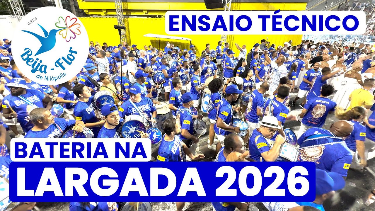 BEIJA-FLOR 2026 - 4K | ENSAIO TÉCNICO - LARGADA | SAMBA AO VIVO #ET26