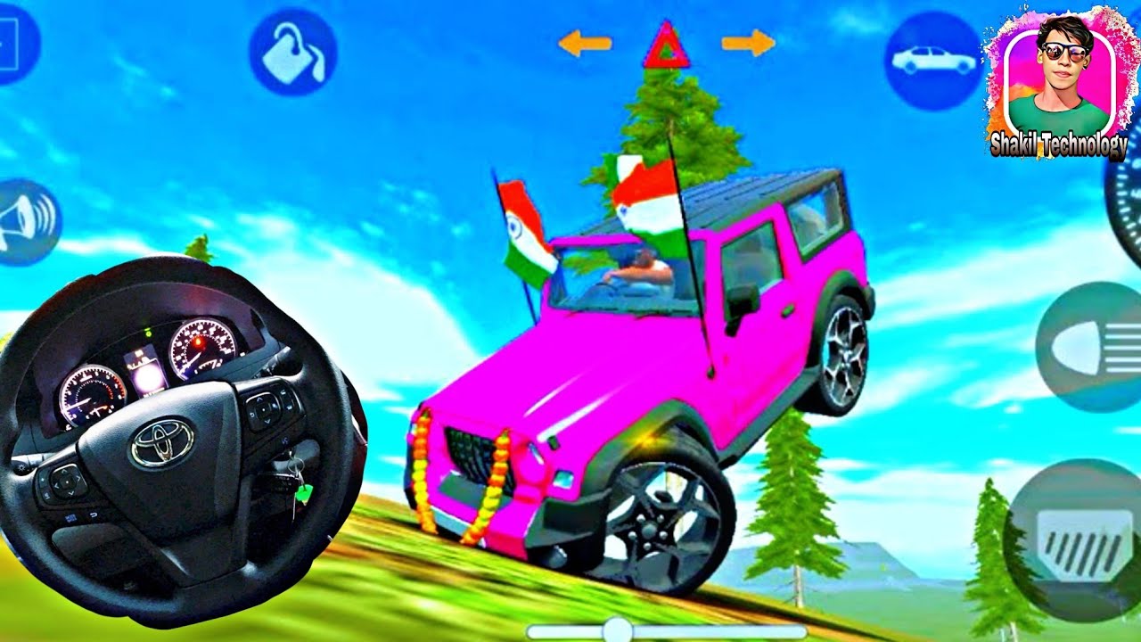 Red Thar Car Game | Crazy Stunts & Offroad Adventure Gameplay