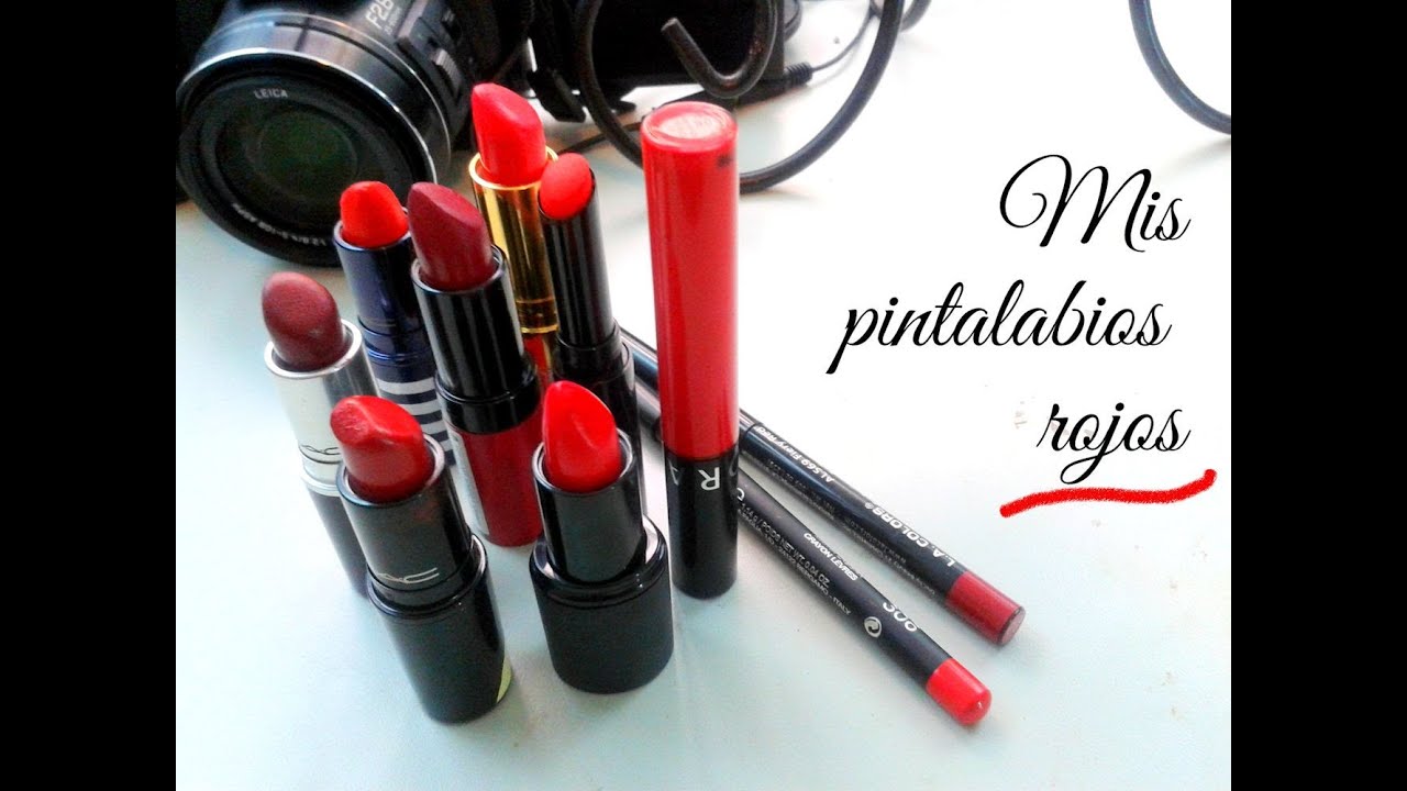 Mis pintalabios rojos