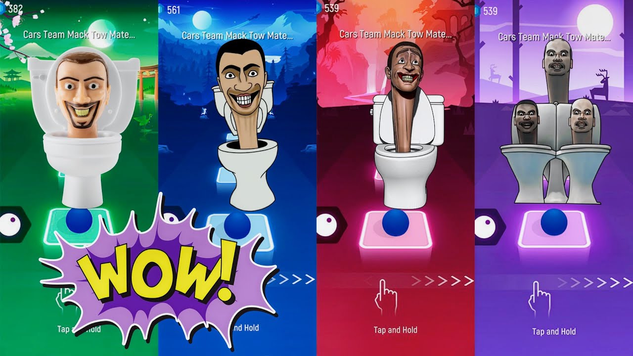 🎶 Who Will Win? Skibidi Toilet🆚Skibidi Toilet🆚Skibidi Toilet - Tiles Hop EDM Rush Gameplay.