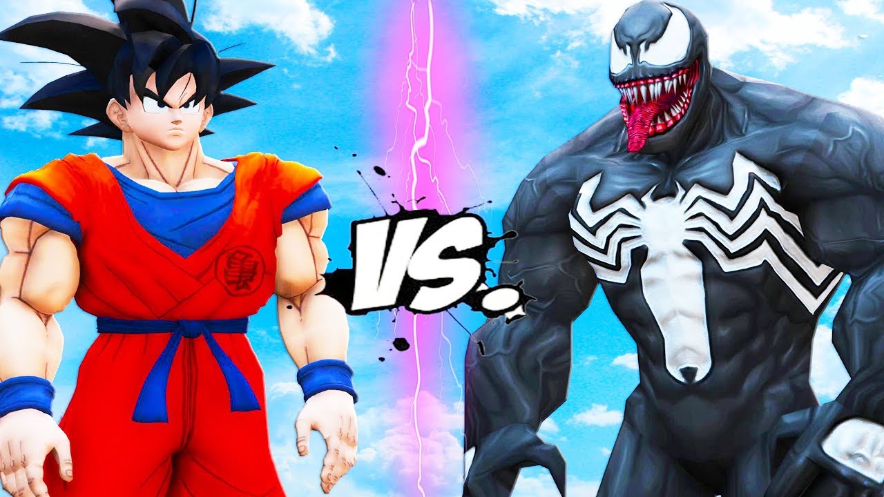 goku vs venom - эпическое сражение