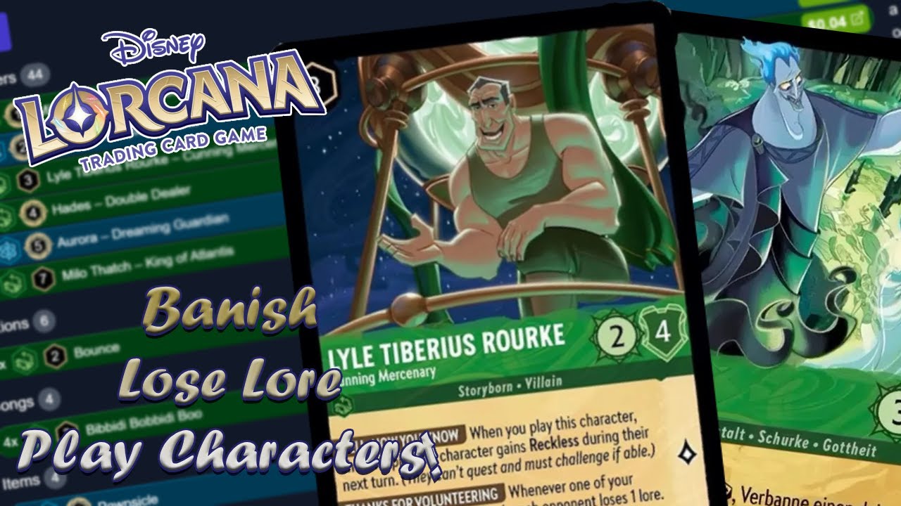 Lorcana Deck Testing - Emerald/Sapphire When Rourke Met Hades