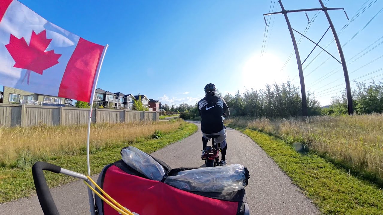 BIKING WITH BLAKE IN OUR NEIGHBORHOOD