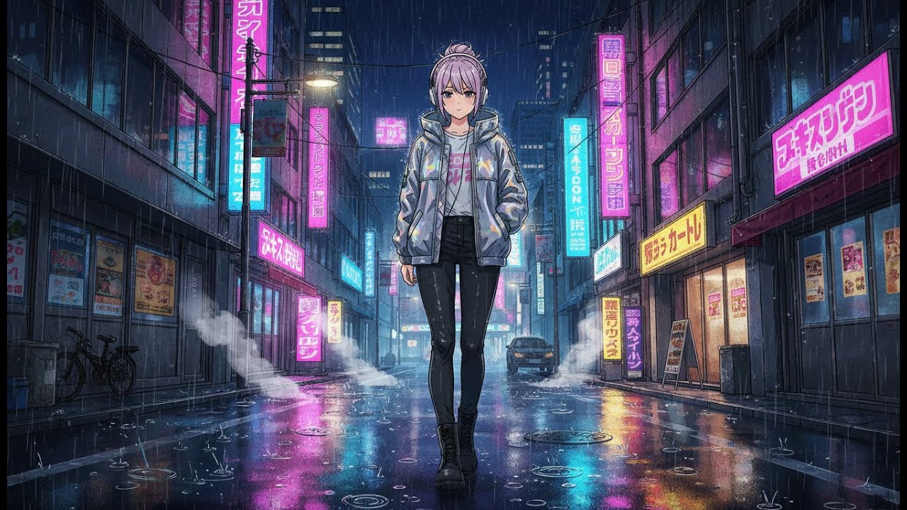 1 HOUR Sad Lofi Mix 🌧️ [study/sleep/cry] - Tokyo Rain