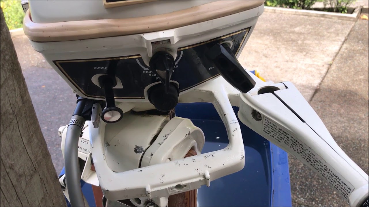 Starting Johnson 6 HP Outboard
