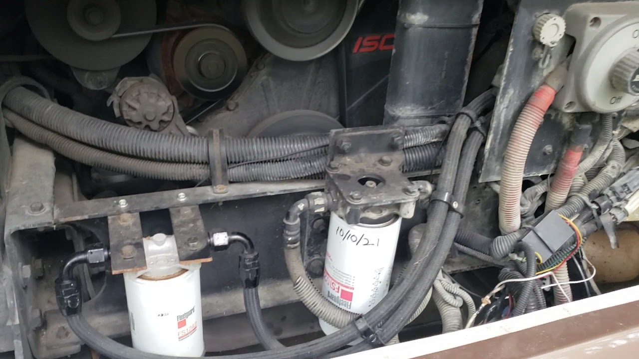 2003 Cummins ISC motorhome 2nd fuel filter
