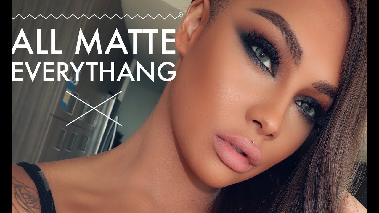 ALL MATTE EVERYTHING BLACK SMOKEY EYE | SONJDRADELUXE