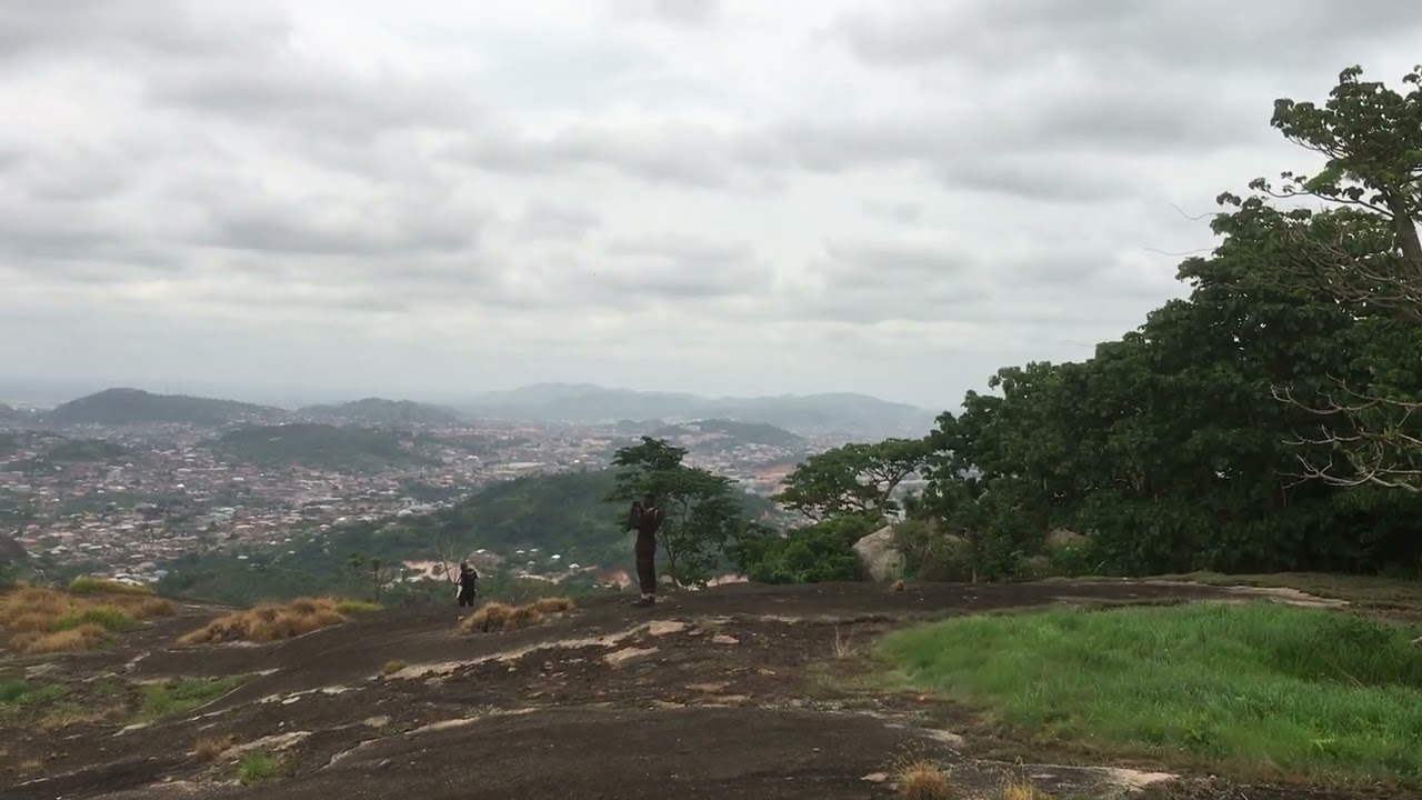 Breathtaking views from a mountain in Ekiti state