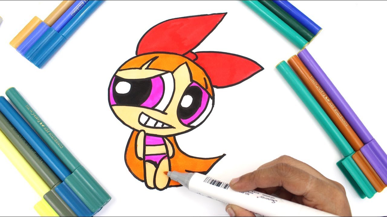Coloring Powerpuff Girls Rowdyruff Boys (Las Chicas Superpoderosas)Blossom Bubbles Buttercup