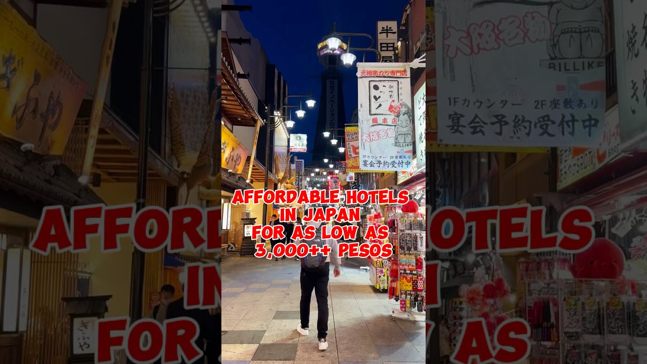 affordable hotels in Japan #japan #japanhotel #wheretostayinjapan #osaka