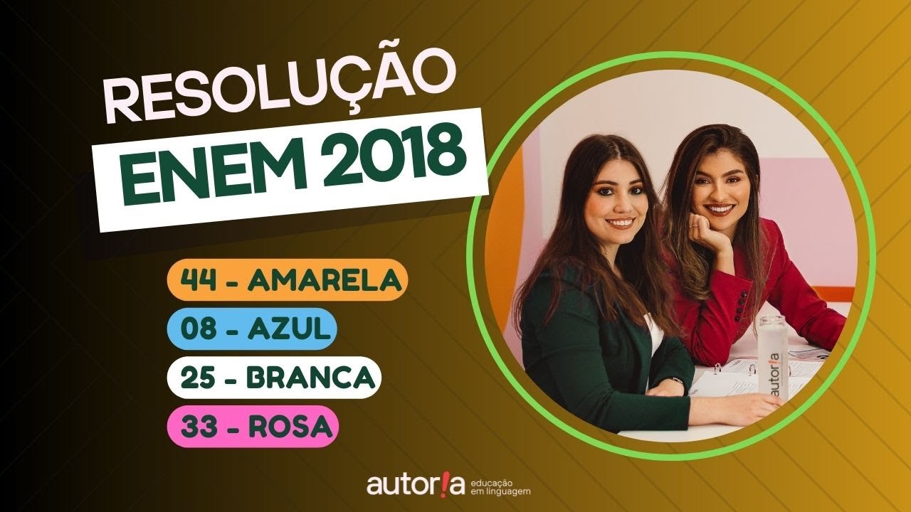 Enem 2018 - Autoria Linguagem - Questão 44 | Linguagens, prova amarela