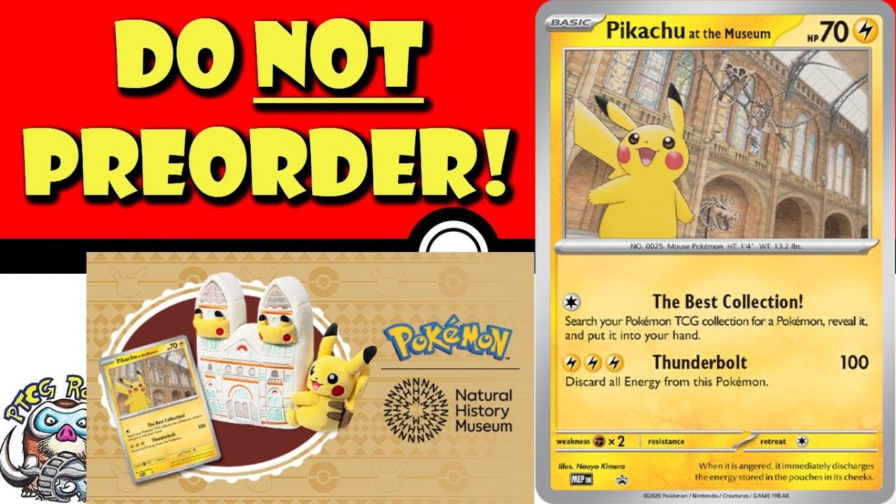 Do NOT PreOrder Pikachu at the Museum! It's Going to be MUCH More Available! (Pokemon TCG News)