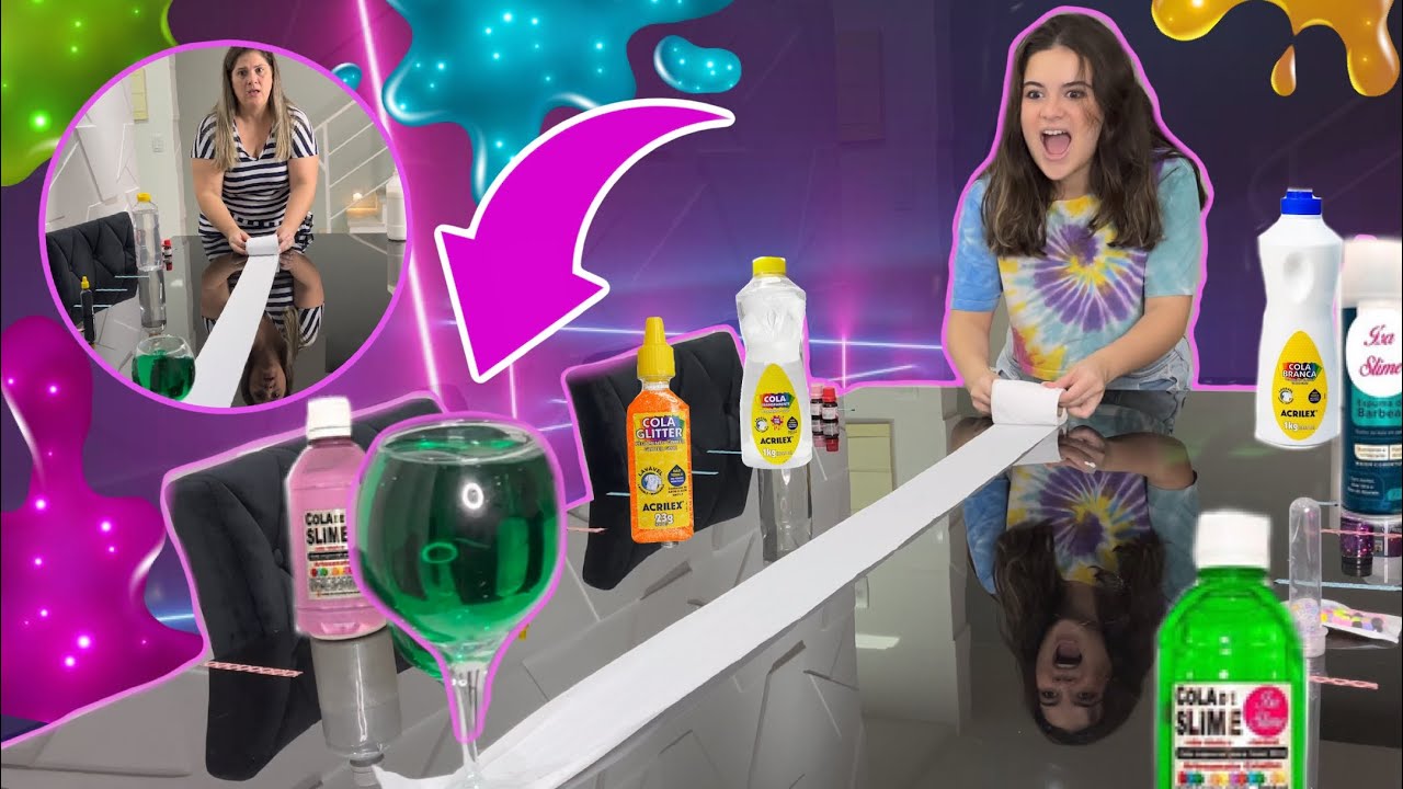 ONDE O PAPEL HIGIÊNICO RASGAR VC USA O INGREDIENTE DE SLIME!