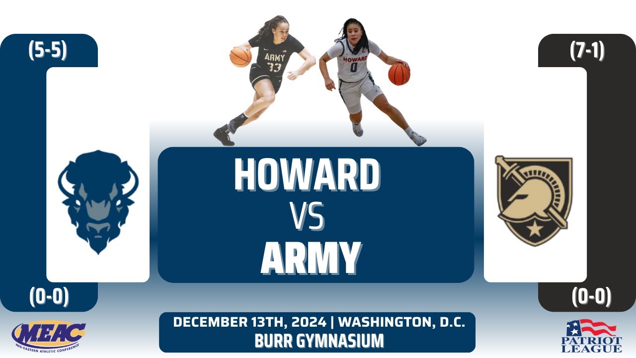 Howard vs Army | NCAA Women's Basketball | 12.13.24