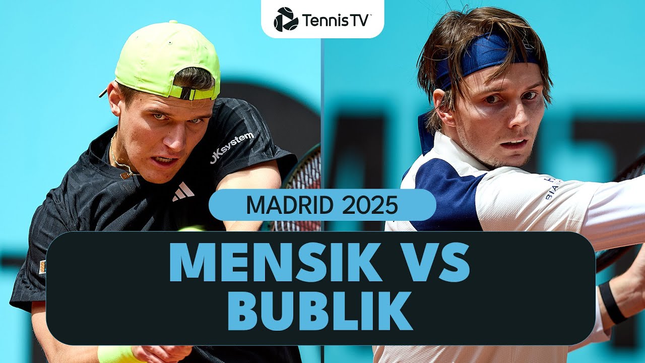 Jakub Mensik vs Alexander Bublik Entertainment | Madrid 2025 Highlights
