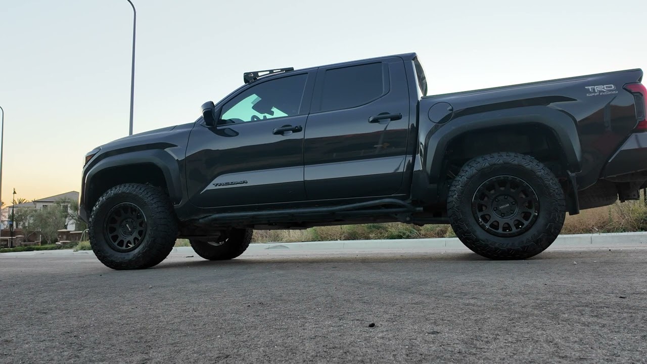 My 2024 Toyota Tacoma with a Carven Exhaust Dump Exit Exhaust