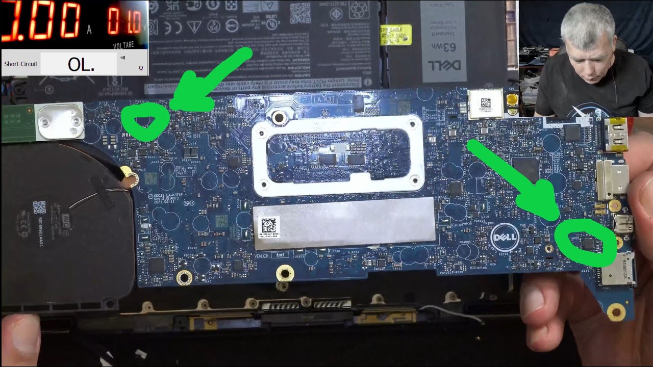 Dell Latitude 7420 not charging repair - TPS65992 replacement