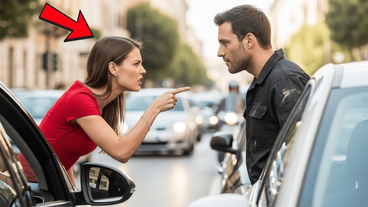 Le Bloccò L’Auto E Lei Andò A Confrontarlo… Senza Sapere Che Stava Litigando Con Il Suo Capo
