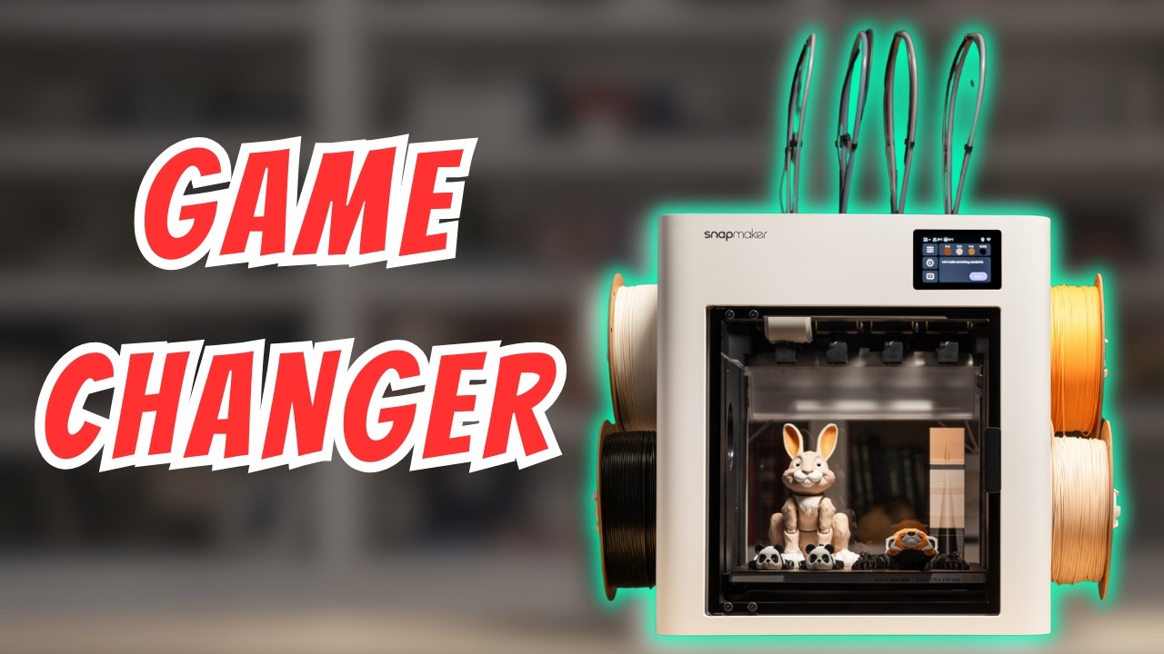 Snapmaker U1 | 4-Toolheads, Multi-Material, Multi-Color & LESS WASTE!