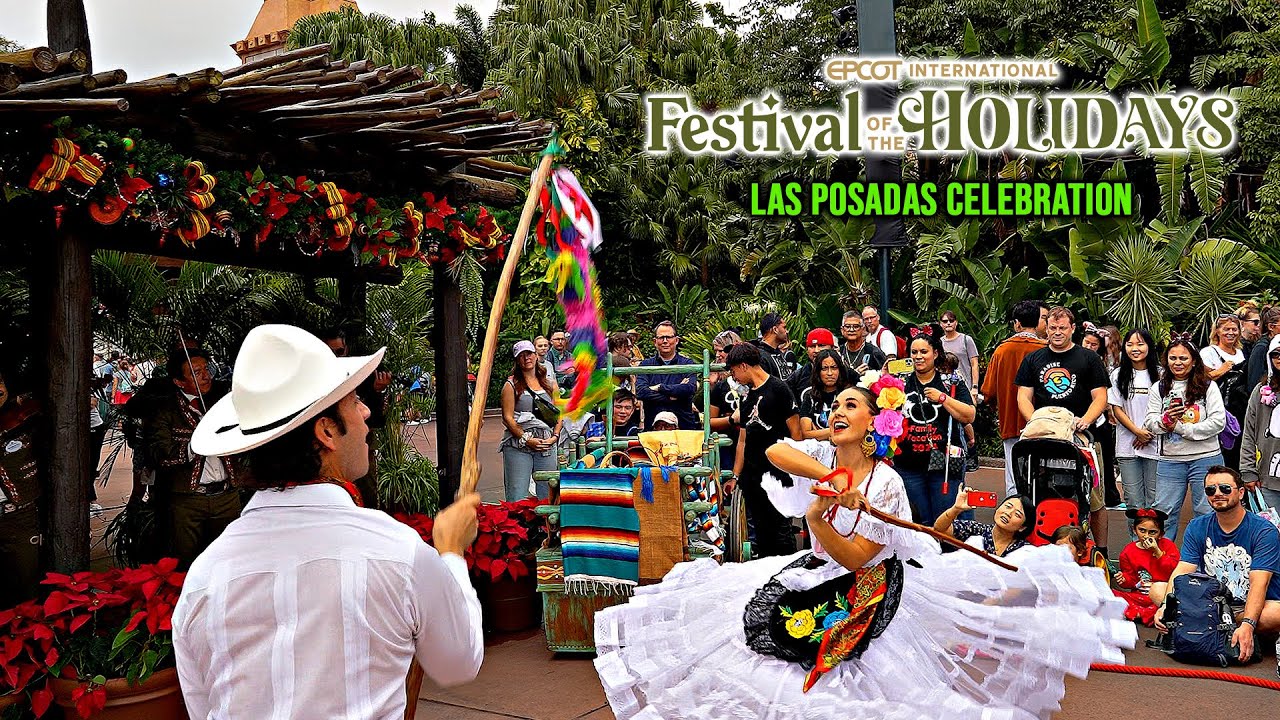 Las Posadas Celebration Mexico Pavilion EPCOT International Festival of the Holidays 2024 11 29