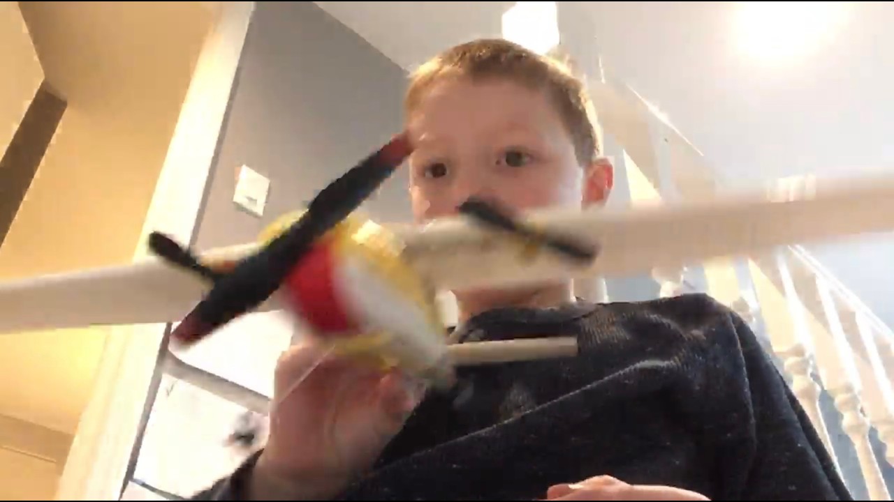 How many tries will it take to land this model airplane?
