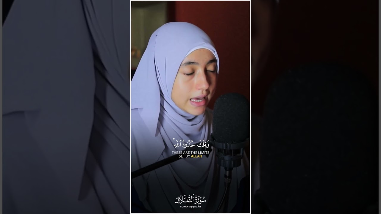 Surat At-Talāq|| By Mennatallahramadan (HD) With Arabic | سورة الطلاق