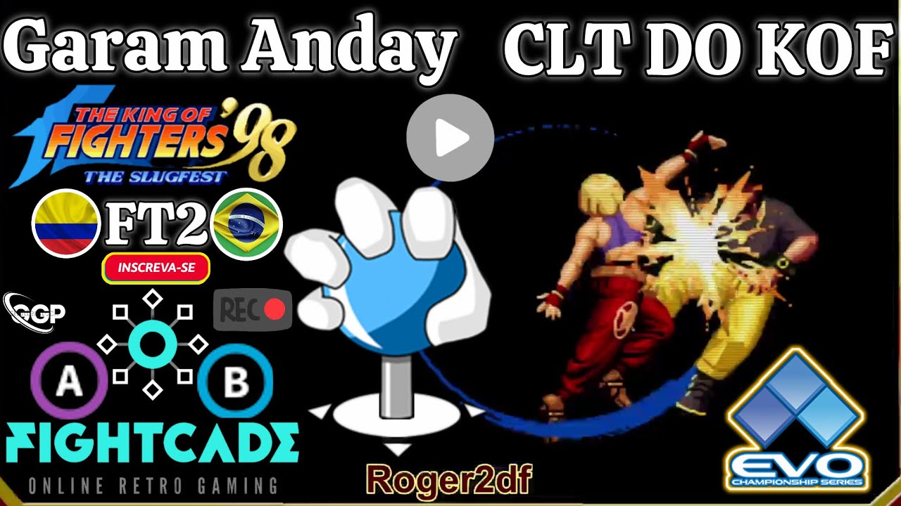 The King of Fighters98✅RANK ((A))Garam Anday🆚CLT DO KOF((B))-FT2-Fightcade2 ONLINE🥊LUTA🔴TOP!!!🟢💥