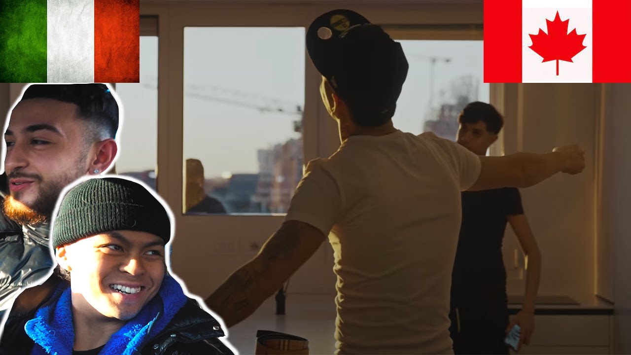 CANADIANS REACT TO ITALIAN RAP - Shiva - Pensando a lei (Official Video)