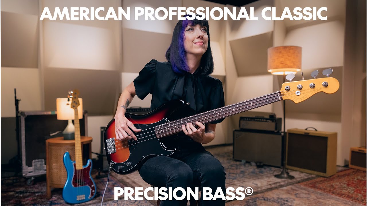 Знакомство с американской профессиональной классической бас-гитарой Precision Bass | Fender
