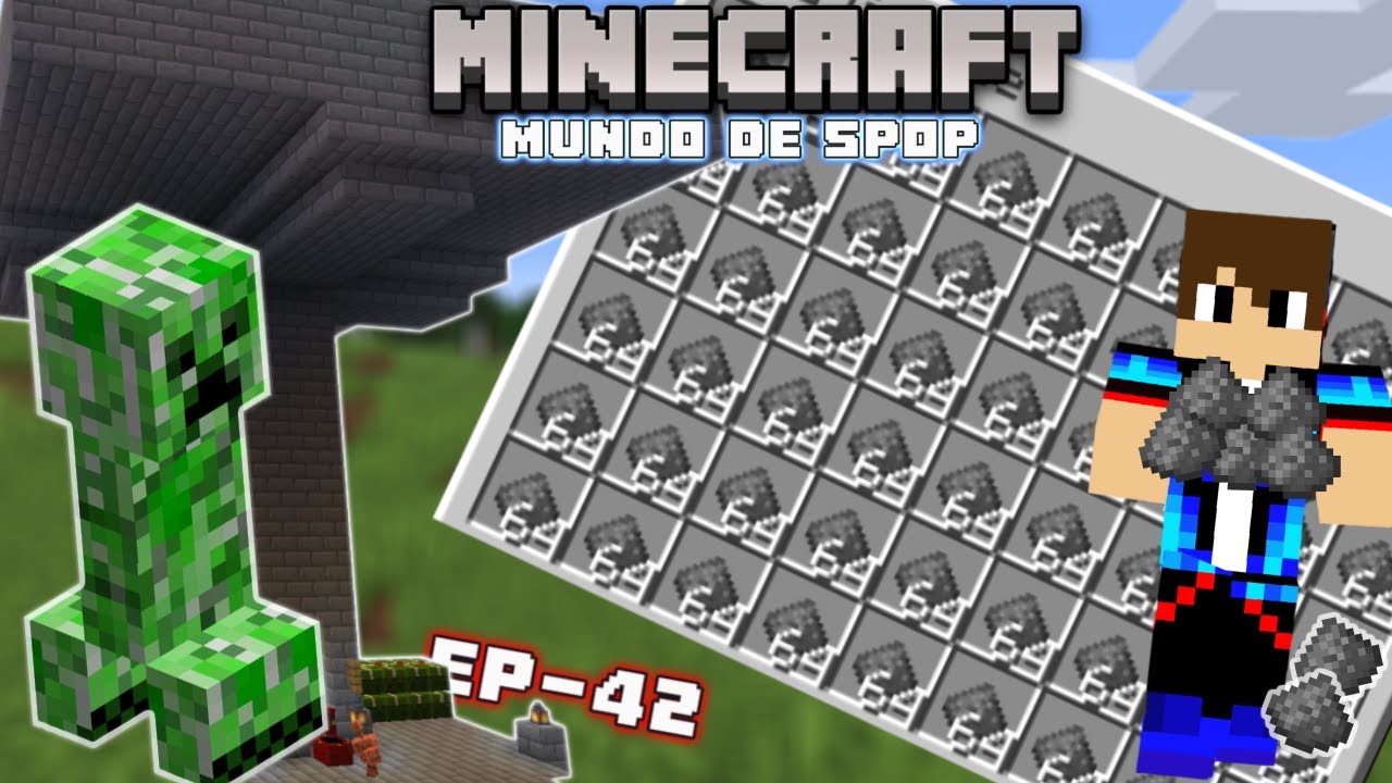 Farme 100% automática de creeper e pólvora. MINECRAFT MUNDO DE SPOP  EP-43