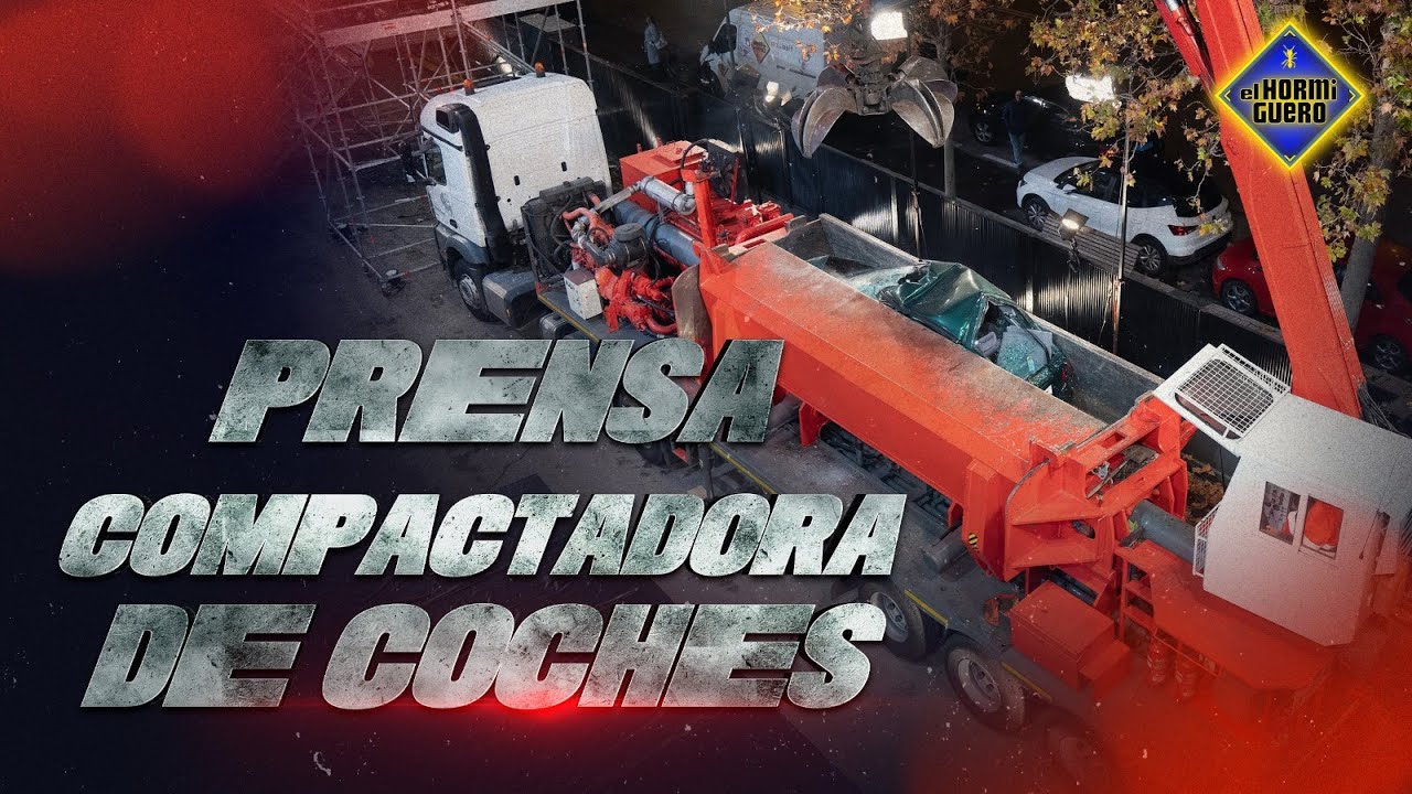 ¡Brutal! Así funciona una prensa compactadora de coches - El Hormiguero