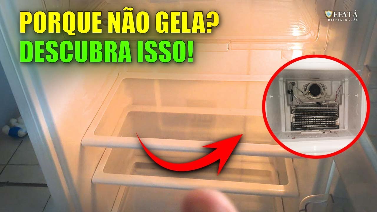 Geladeira não gela embaixo - veja como resolver!