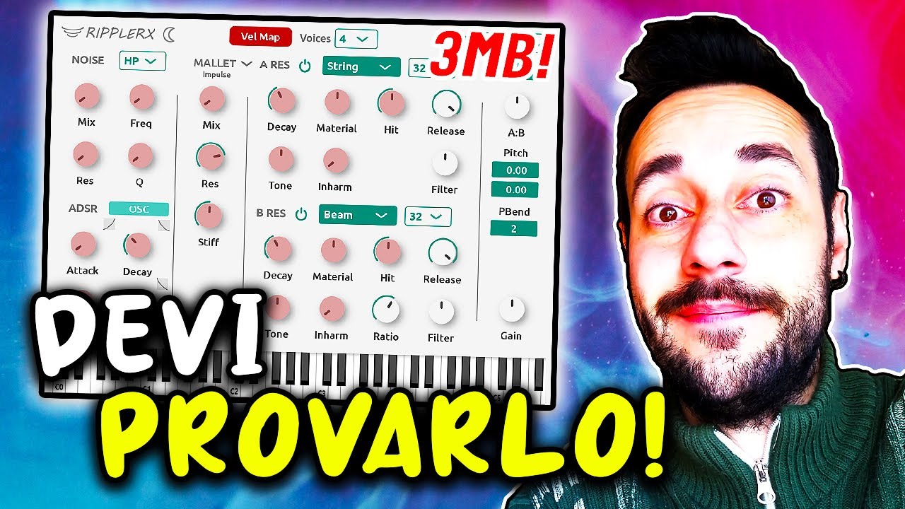 RipplerX: Questo Synth GRATUITO suona come strumenti REALI! 🔥 (Sintesi Fisica Modellata)